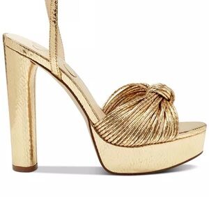 Gold Platform Heel Sandals